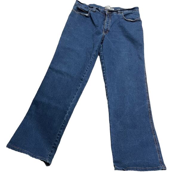 Kingsize 5 Pocket Relaxed FIt Stretch Jeans Mens Size 40 x 34.5 Blue Denim - Picture 1 of 12